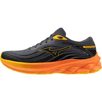 Zapatillas para correr de hombre Zapatillas Running Hombre Mizuno Wave SkyRise 5 Negra y Naranja | Dml Sport. J1GC240901