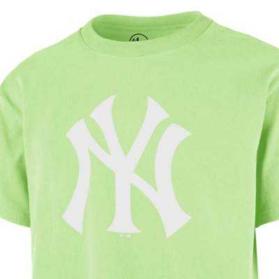 Camiseta casual de algodón para hombre Camiseta Hombre 47 Brand New York Yankees Big Logo Verde | Dml Sport