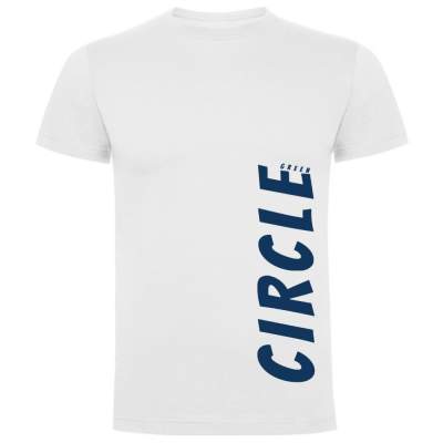 Camiseta Hombre Green Circle Big Logo Blanco Azul | Dml Sport