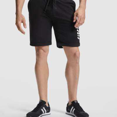 Pantalón Corto Hombre Green Circle Big Logo Negro | Dml Sport