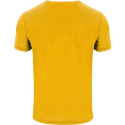 Camiseta casual de algodón para hombre Camiseta Hombre Green Circle Summer Mostaza | Dml Sport. GC801420