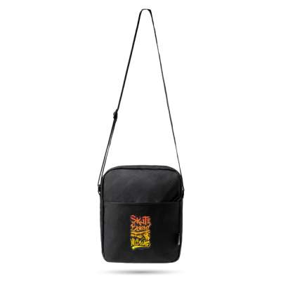 Bolso bandolera con cremalleras Bolso Green Circle Skate Negro Naranja|Dml Sport. GC803017