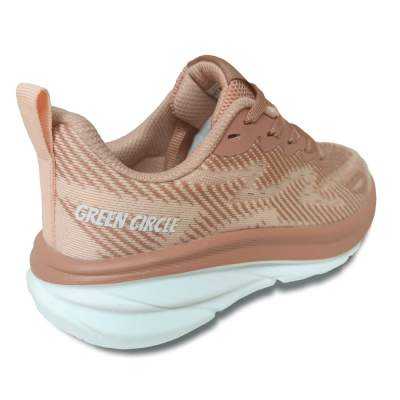 Zapatillas Running Mujer Green Circle Mile Rosa con plantilla Memory Foam | Dml Sport