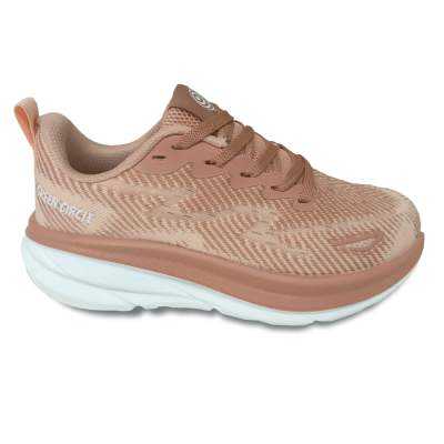 Zapatillas Running Mujer Green Circle Mile Rosa con plantilla Memory Foam | Dml Sport