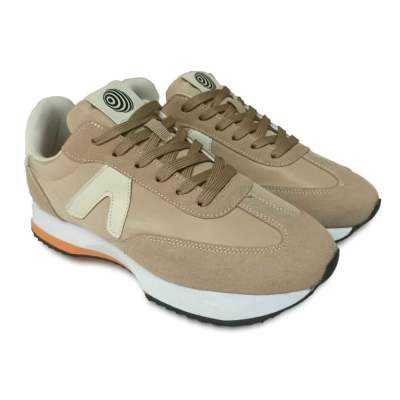 Zapatillas Mujer Green Circle Libra Camel con plantilla Memory Foam | Dml Sport